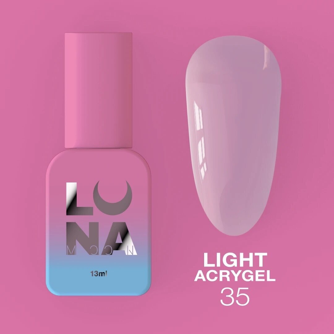 Akrigelis LUNAmoon - Light Acrygel No35 4 Akrigelis LUNAmoon - Light Acrygel No35 4