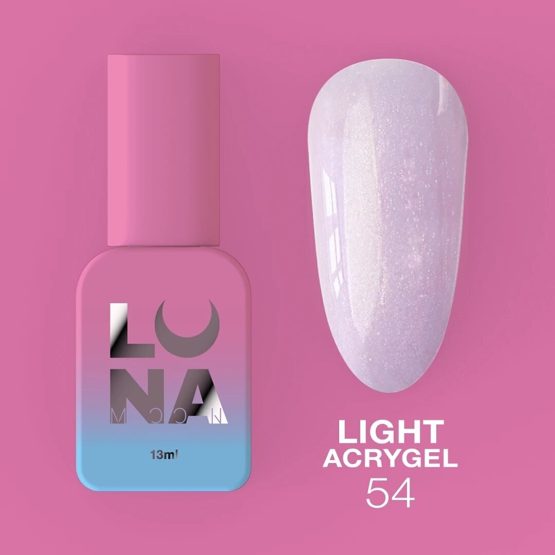 Akrigelis LUNAmoon - Light Acrygel No54 3 Akrigelis LUNAmoon - Light Acrygel No54 3