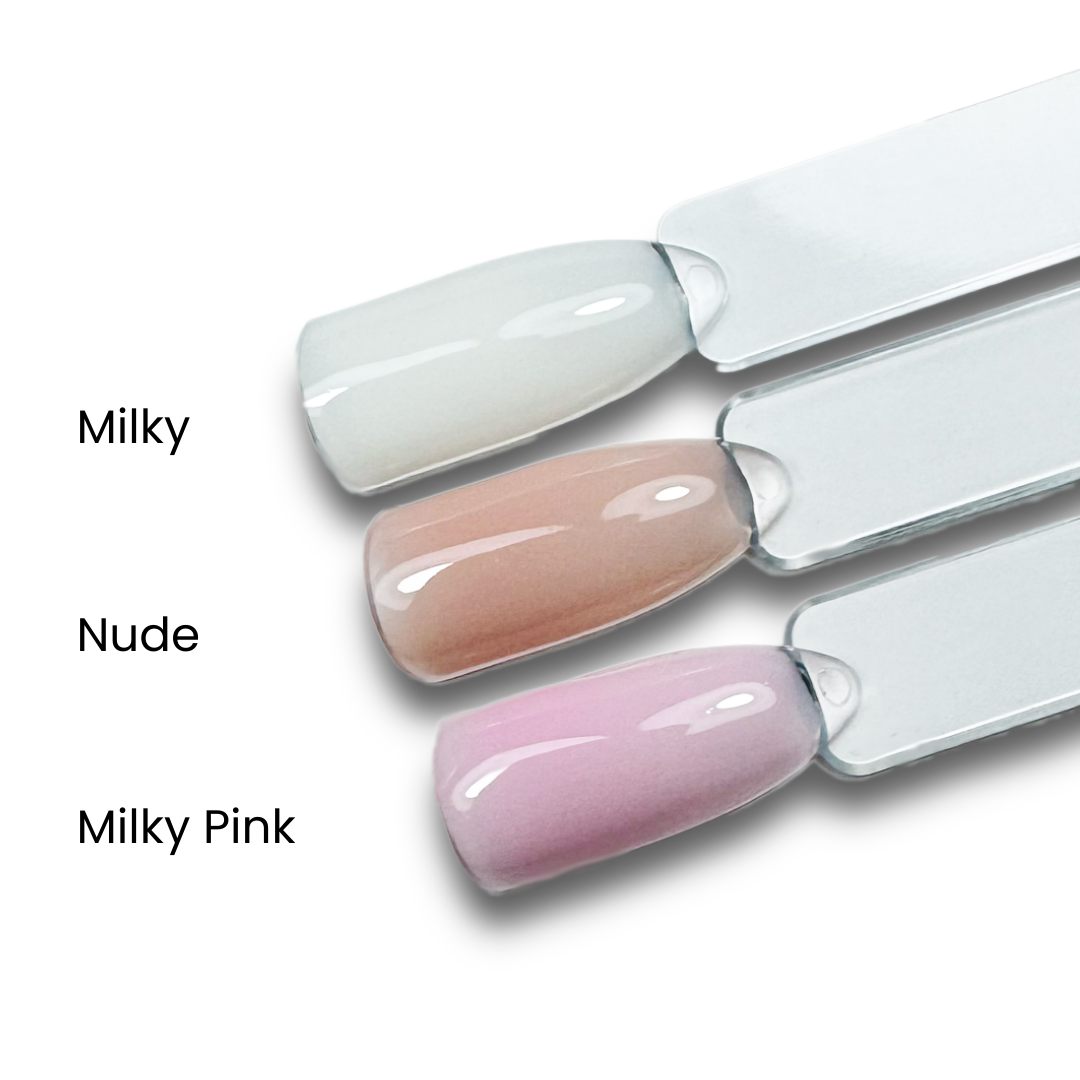 Kaučiukinė bazė Jelly Gelly Elastic Base - Milky 12ml HEMA FREE 1 Kaučiukinė bazė Jelly Gelly Elastic Base - Milky 12ml HEMA FREE 1