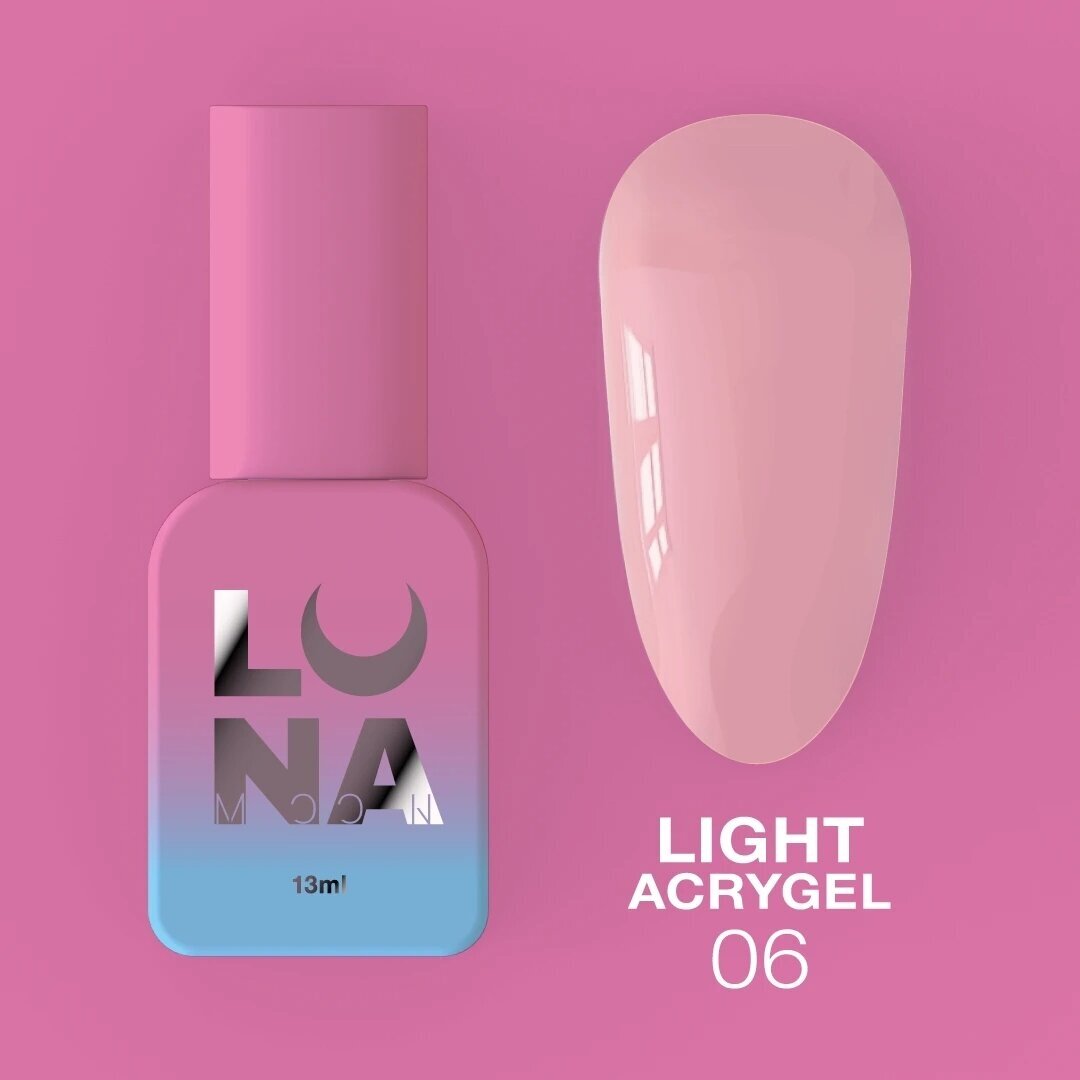 Akrigelis LUNAmoon - Light Acrygel No6 Akrigelis LUNAmoon - Light Acrygel No6