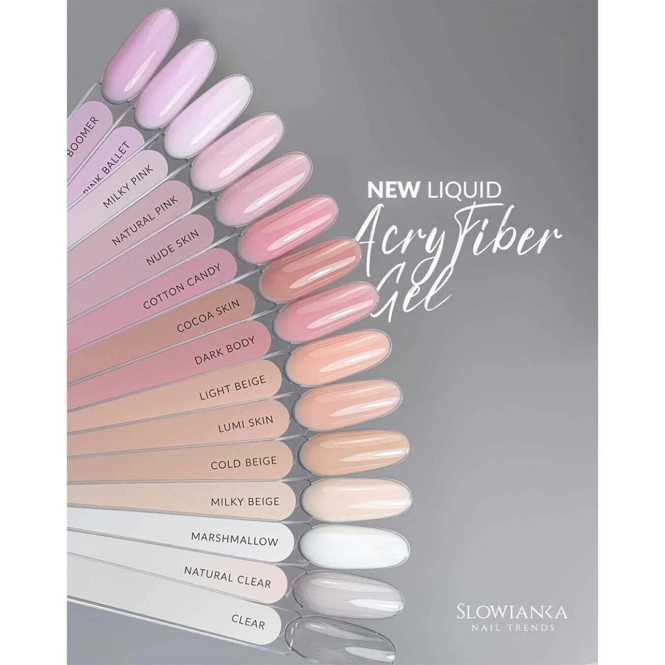 Akrigelis buteliuke Slowianka - Liquid AcryFiber Gel Cotton Candy 10g 2