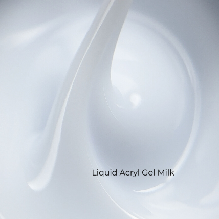 Akrigelis buteliuke Crystal - Liquid Acryl Gel Milk