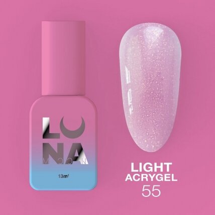 Akrigelis LUNAmoon - Light Acrygel No55 Akrigelis LUNAmoon - Light Acrygel No55