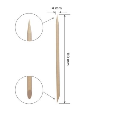Apelsinmedžio lazdelės STALEKS EXPERT 110mm 100vnt (DOS-30/100)