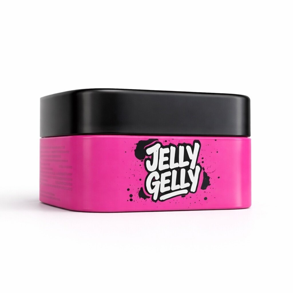 Bazė su stiklo pluoštu Jelly Gelly Hard Base - Powder puff 1 Bazė su stiklo pluoštu Jelly Gelly Hard Base - Powder puff 1