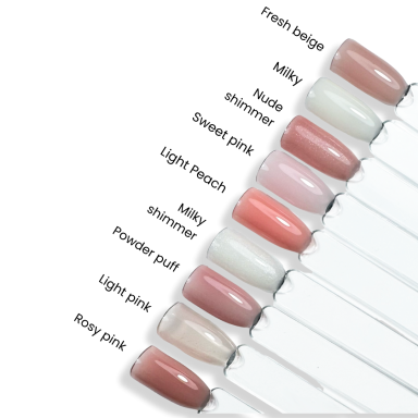 Bazė su stiklo pluoštu Jelly Gelly Hard Base - Milky shimmer 12ml HEMA FREE Bazė su stiklo pluoštu Jelly Gelly Hard Base - Milky shimmer 12ml HEMA FREE