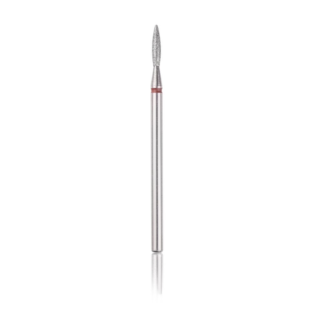 Deimantinis frezos antgalis HEAD „Aštri liepsnelė“ 1.6 mm. (raudonas)