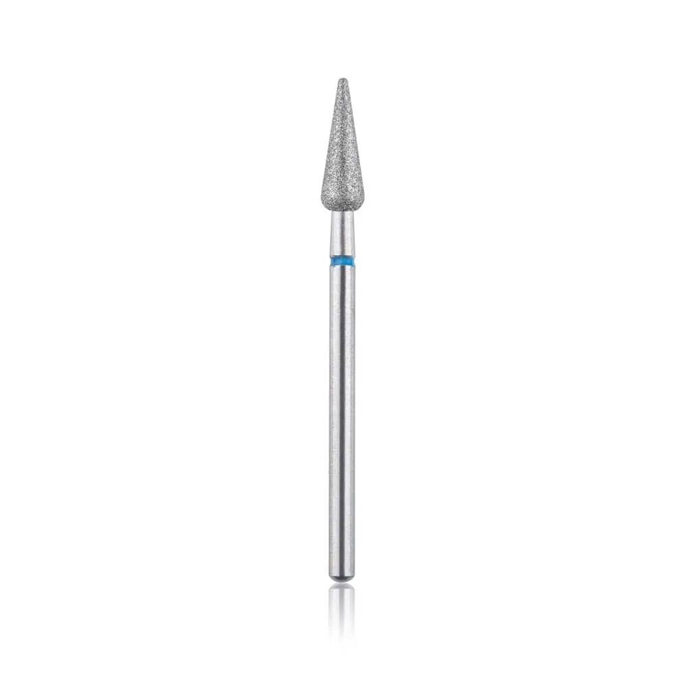Deimantinis frezos antgalis HEAD „Kriaušė“  4.0 mm. (mėlynas)