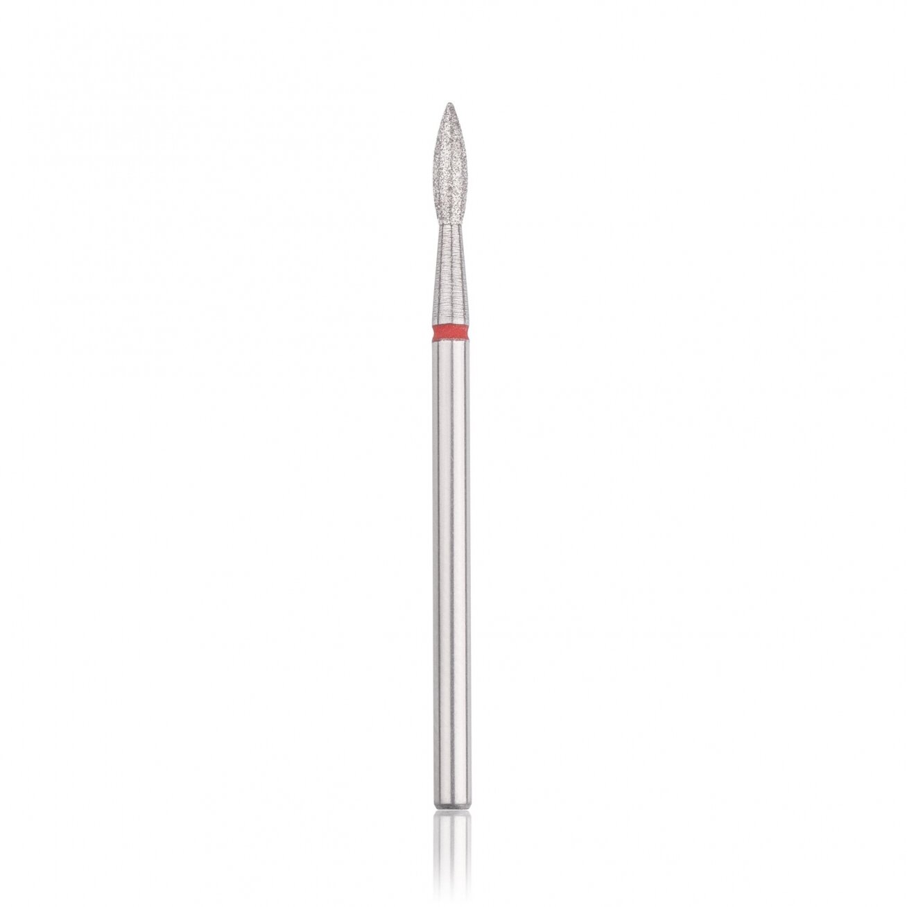 Deimantinis frezos antgalis HEAD „Aštri liepsnelė“ 2.3 mm. (raudonas)