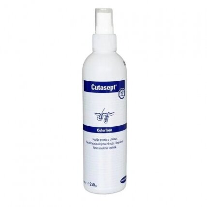 Dezinfekcinis tirpalas Cutasept F Colorfree 250ml Dezinfekcinis tirpalas Cutasept F Colorfree 250ml
