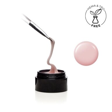 Savaime išsilyginantis gelis su stiklo pluoštu DIDIER Fiber Gel - Soft Pink 50g HEMA FREE