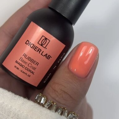 Kaučiukinė bazė DIDIER Rubber base coat - Magic Coral 10ml HEMA FREE Kaučiukinė bazė DIDIER Rubber base coat - Magic Coral 10ml HEMA FREE