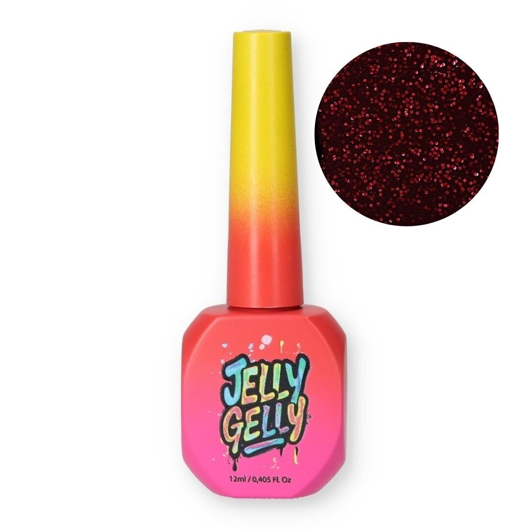 Gelinis lakas Jelly Gelly - Glitter Hot Spell 12ml Gelinis lakas Jelly Gelly - Glitter Hot Spell 12ml