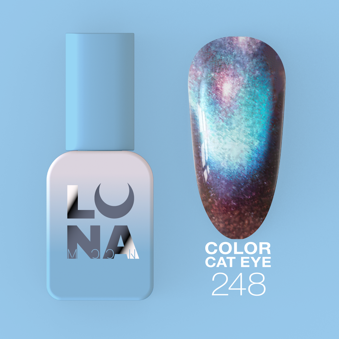 Gelinis lakas LUNAmoon - Color Cat Eye No248 13ml Gelinis lakas LUNAmoon - Color Cat Eye No248 13ml