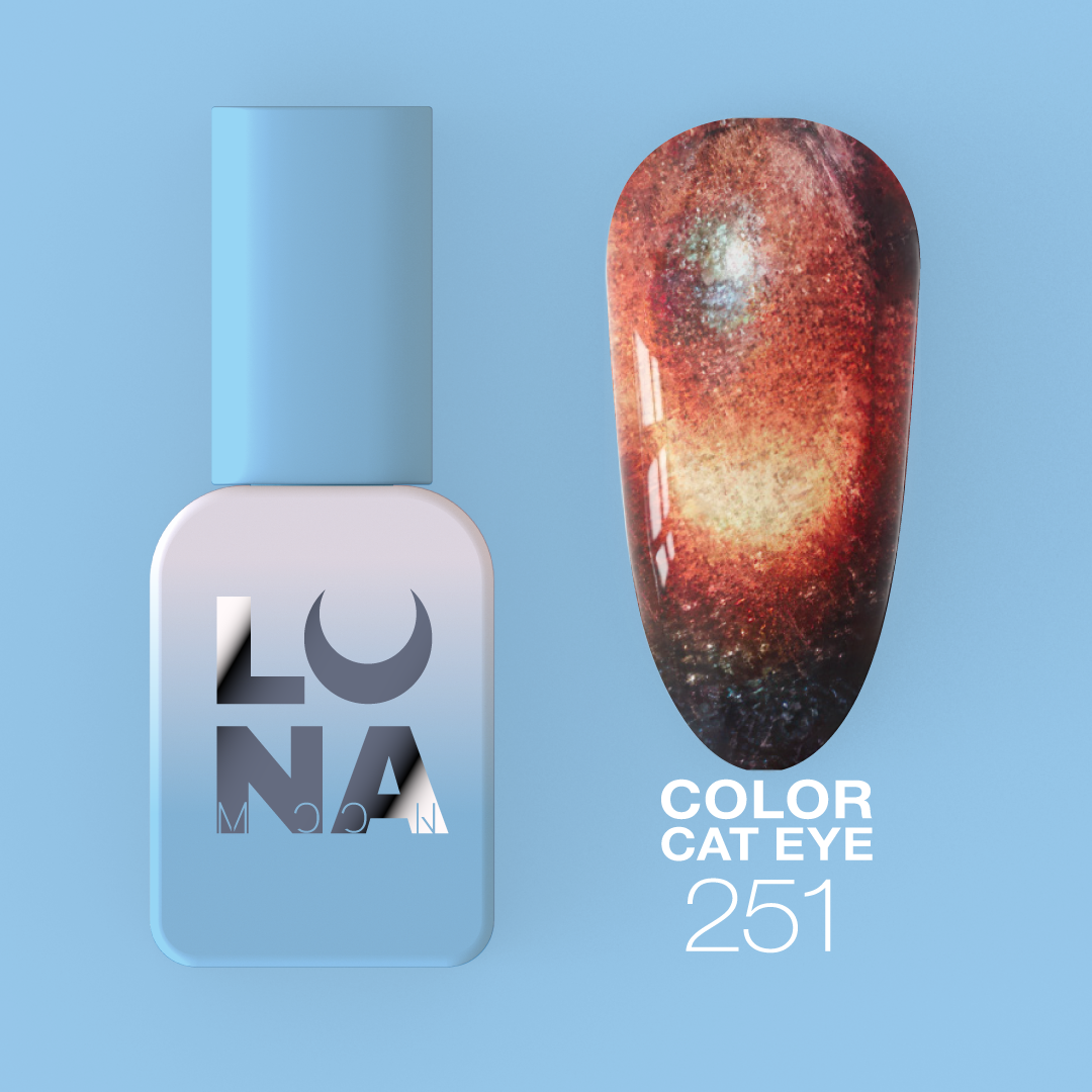 Gelinis lakas LUNAmoon - Color Cat Eye No251 13ml Gelinis lakas LUNAmoon - Color Cat Eye No251 13ml