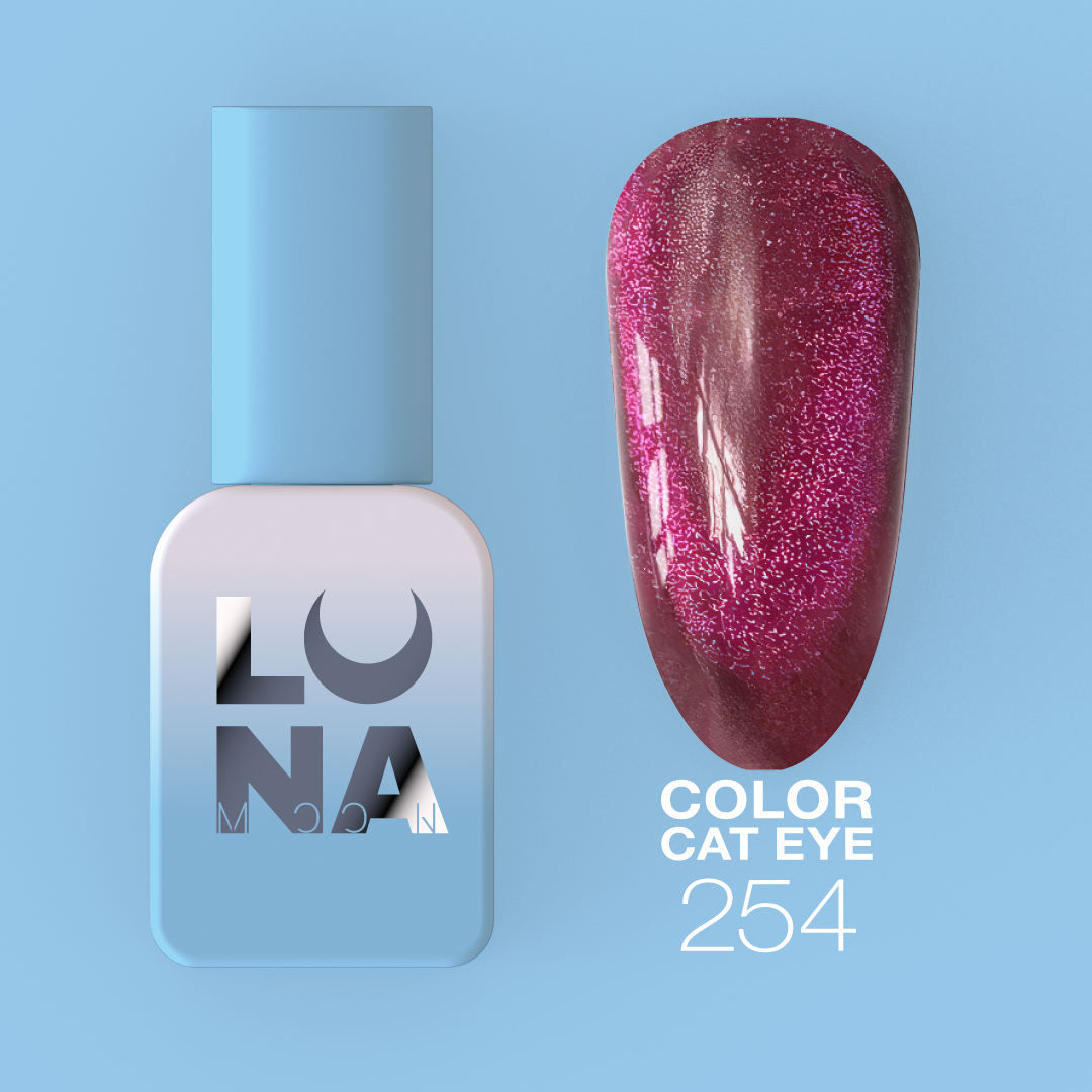 Gelinis lakas LUNAmoon - Color Cat Eye No254 13ml Gelinis lakas LUNAmoon - Color Cat Eye No254 13ml