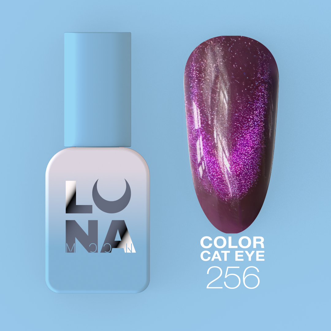 Gelinis lakas LUNAmoon - Color Cat Eye No256 13ml