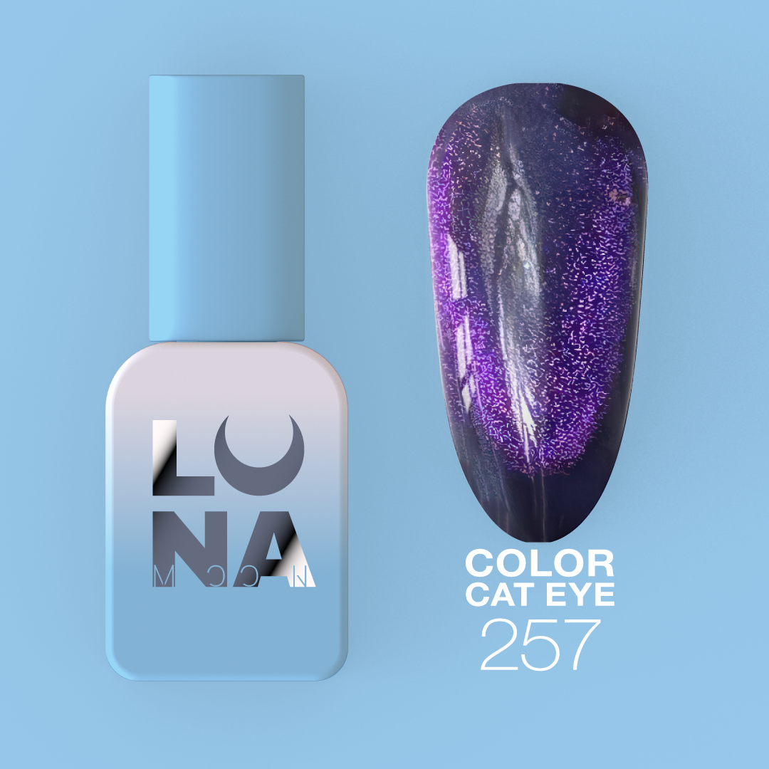 Gelinis lakas LUNAmoon - Color Cat Eye No257 13ml Gelinis lakas LUNAmoon - Color Cat Eye No257 13ml