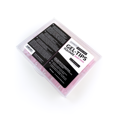 Geliniai tipsai Slowianka - Express Modeling Gel-Tips Square Baby Pink (250vnt) Geliniai tipsai Slowianka - Express Modeling Gel-Tips Square Baby Pink (250vnt)