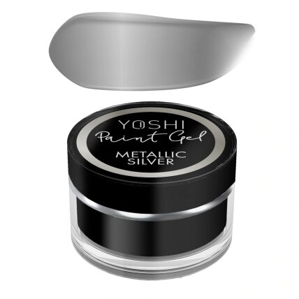 Geliniai dažai Yoshi - Paint Gel Metallic Silver 5ml