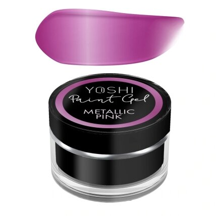 Geliniai dažai Yoshi - Paint Gel Metallic Pink 5ml