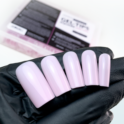 Geliniai tipsai Slowianka - Express Modeling Gel-Tips Square Baby Pink (250vnt) 1 Geliniai tipsai Slowianka - Express Modeling Gel-Tips Square Baby Pink (250vnt) 1