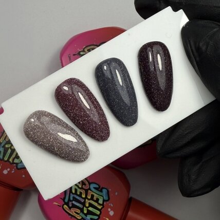 Gelinis lakas Jelly Gelly - Flash Burgundy 12ml 2