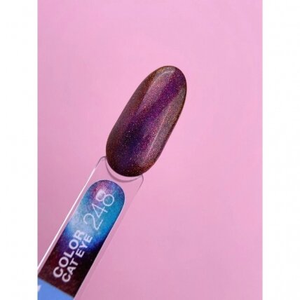 Gelinis lakas LUNAmoon - Color Cat Eye No248 13ml 1