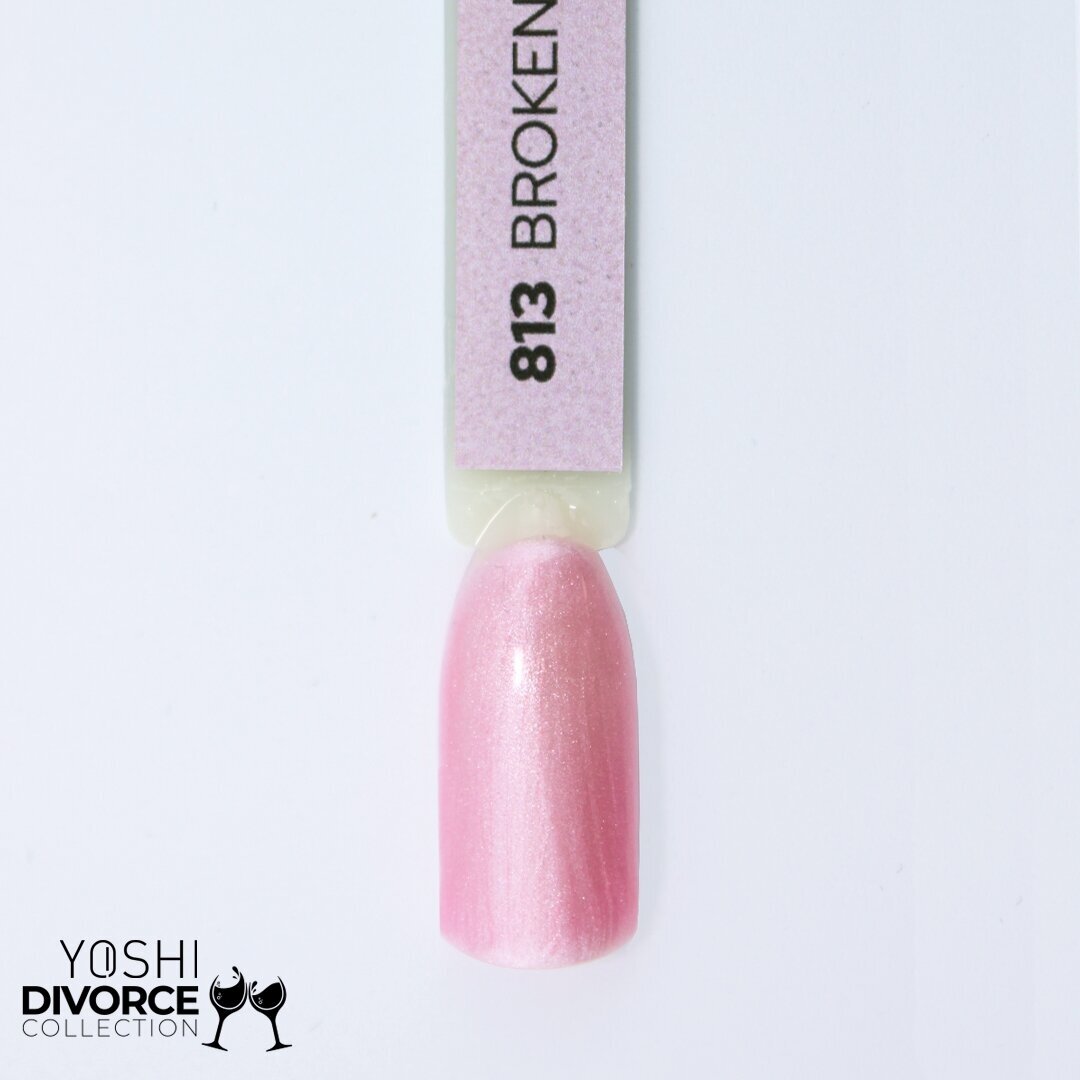 YOSHI Gelinis lakas Broken Glass 6 ml - 813 1 YOSHI Gelinis lakas Broken Glass 6 ml - 813 1