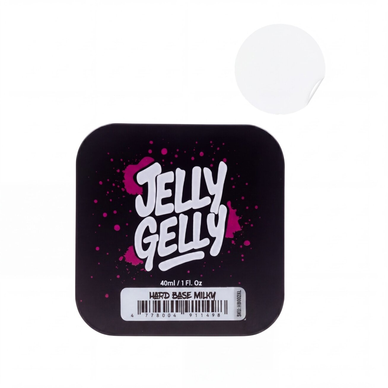 Bazė su stiklo pluoštu Jelly Gelly Hard Base - Milky 4