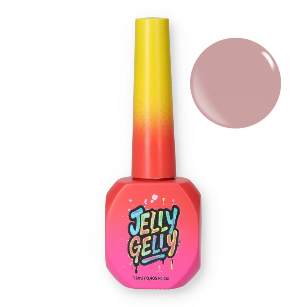 Bazė su stiklo pluoštu Jelly Gelly Hard Base - Rosy pink with vitamins Bazė su stiklo pluoštu Jelly Gelly Hard Base - Rosy pink with vitamins