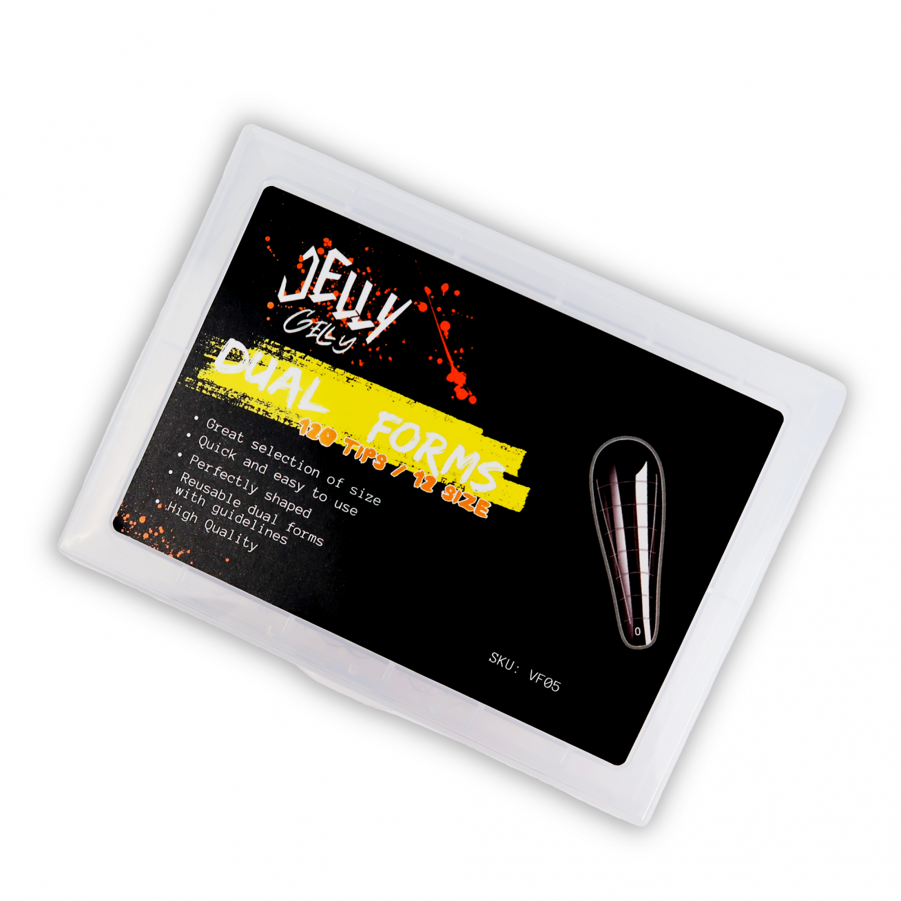 Viršutinės nagų priauginimo formelės Jelly Gelly - VF05 (120vnt)