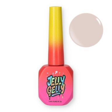 Kaučiukinė bazė Jelly Gelly Elastic Base - Nude 12ml HEMA FREE Kaučiukinė bazė Jelly Gelly Elastic Base - Nude 12ml HEMA FREE