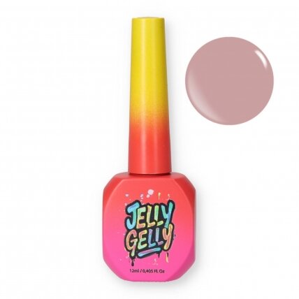 Bazė su stiklo pluoštu Jelly Gelly Hard Base - Rosy pink with vitamins Bazė su stiklo pluoštu Jelly Gelly Hard Base - Rosy pink with vitamins