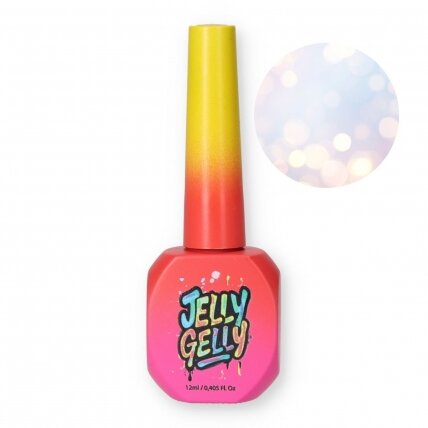 Viršutinis sluoksnis Jelly Gelly Top Coat - Sparkle Touch 12ml (TC05)