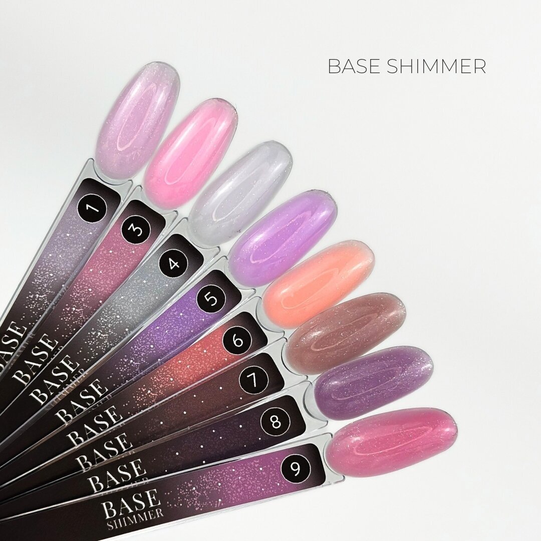 Kaučiukinė bazė Crystal - Base Shimmer No9 12ml 1