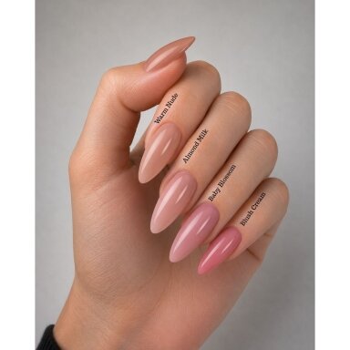 Kieta bazė Jelly Gelly Builder Base - Blush Cream 12ml