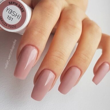 YOSHI Gelinis lakas Sepia Sake 6 ml - 101 YOSHI Gelinis lakas Sepia Sake 6 ml - 101