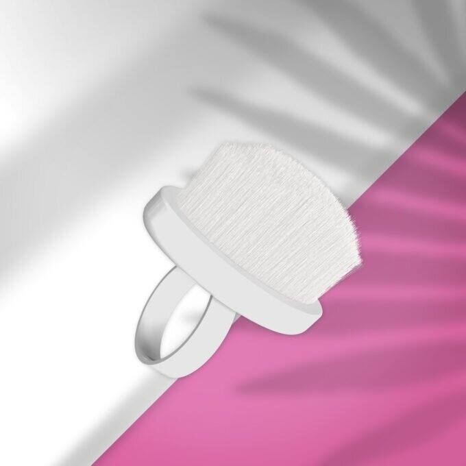 Maunamas ant piršto šepetėlis STALEKS - Finger brush 10vnt. (DBE-03-10)