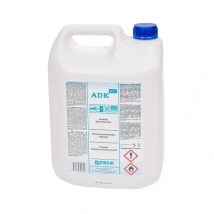 Paviršių dezinfekantas ADK-611 5000ml (galima įsigyti tik fizinėje parduotuvėje) Paviršių dezinfekantas ADK-611 5000ml (galima įsigyti tik fizinėje parduotuvėje)
