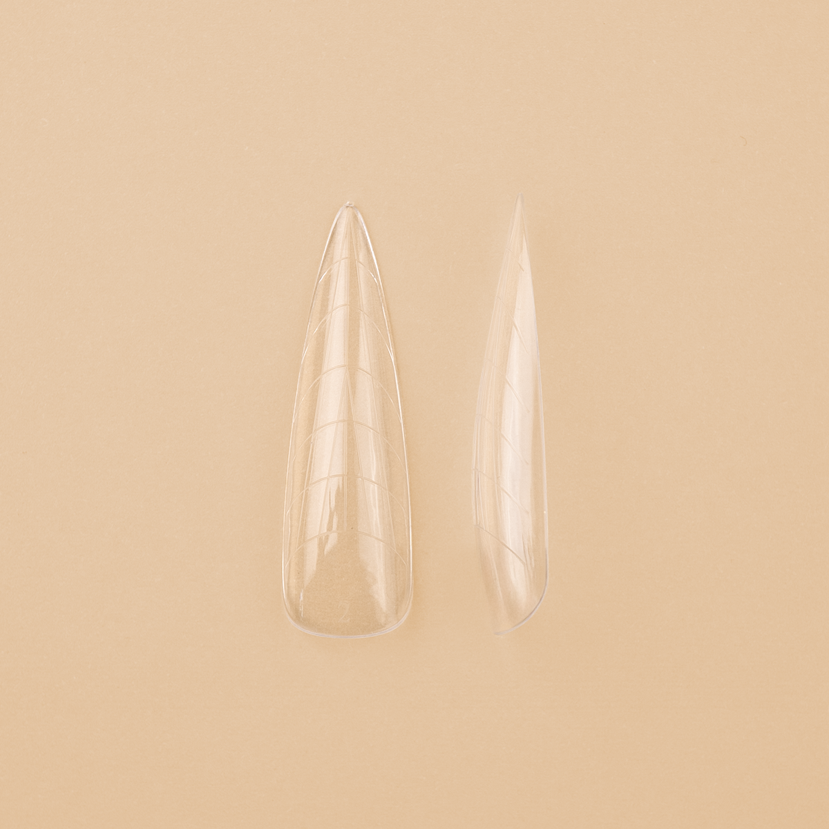 Viršutinės nagų priauginimo formelės PB Nails - Dual Forms 2.0 No.04 migdolas 1