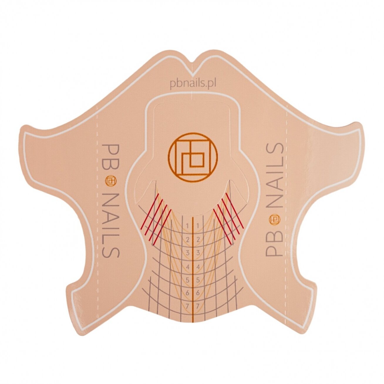 Nagų priauginimo šablonai PB Nails - Basic Short (300vnt) 1
