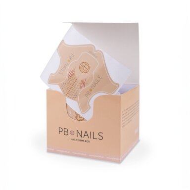Nagų priauginimo šablonai PB Nails - Basic Short (300vnt)