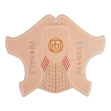 Nagų priauginimo šablonai PB Nails - Basic Short (300vnt)