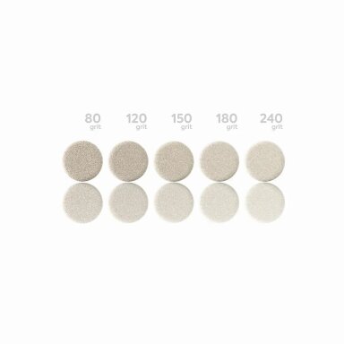 Klijuojami paminkštinti abrazyvai podo diskui Wonderfile L 25mm. 240grit. 50vnt Klijuojami paminkštinti abrazyvai podo diskui Wonderfile L 25mm. 240grit. 50vnt