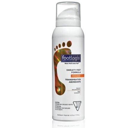 Putos prakaituojančioms pėdoms Footlogix - Sweaty Feet Formula 125ml Putos prakaituojančioms pėdoms Footlogix - Sweaty Feet Formula 125ml