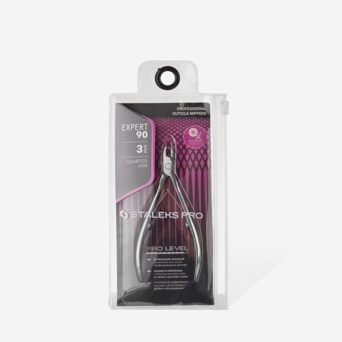 Profesionalios odelių žnyplutės STALEKS EXPERT 3mm (NE-90-3) 3 Profesionalios odelių žnyplutės STALEKS EXPERT 3mm (NE-90-3) 3