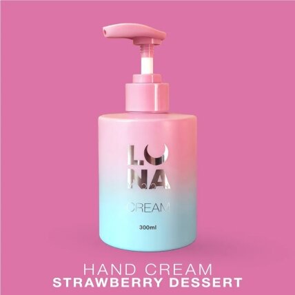 Drėkinamasis rankų kremas LUNAmoon - Hand Cream Strawberry Dessert