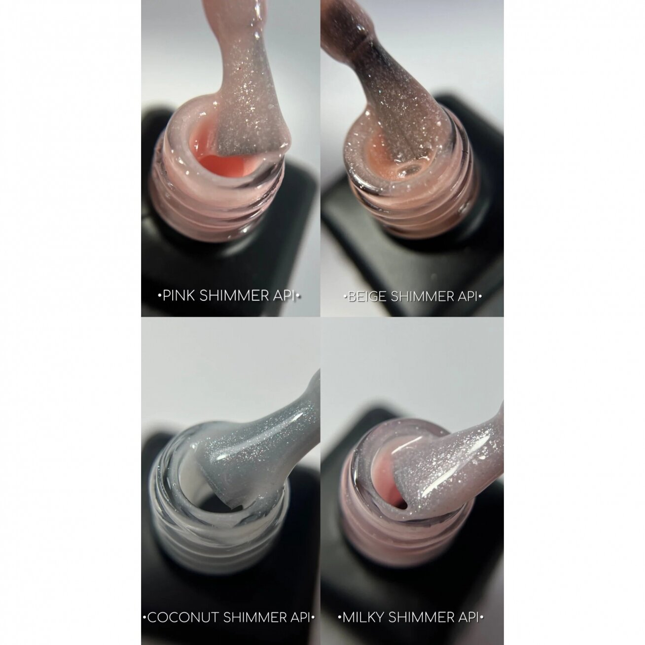 Kaučiukinė bazė ReformA Cover Base - Pink Shimmer API 10ml 2