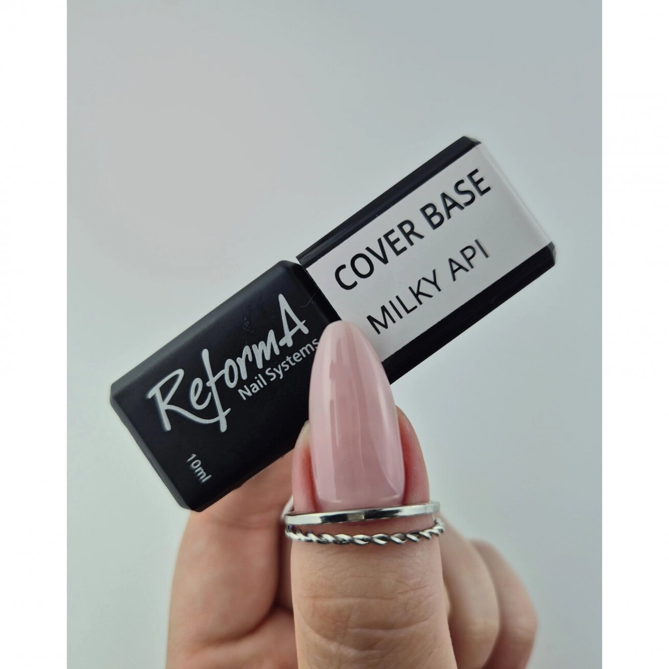 Kaučiukinė bazė ReformA Cover Base - Milky API 10ml 1